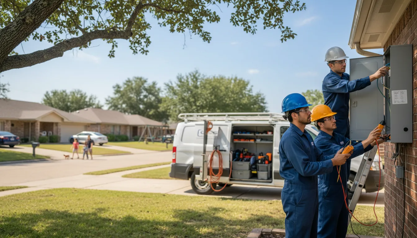 Certified electrician providing emergency electrical services in Edroy, TX